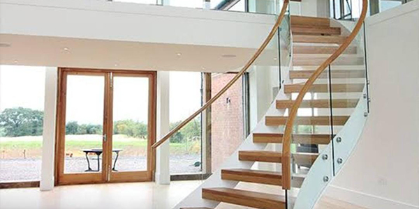 Wooden Toughened Glass Railing